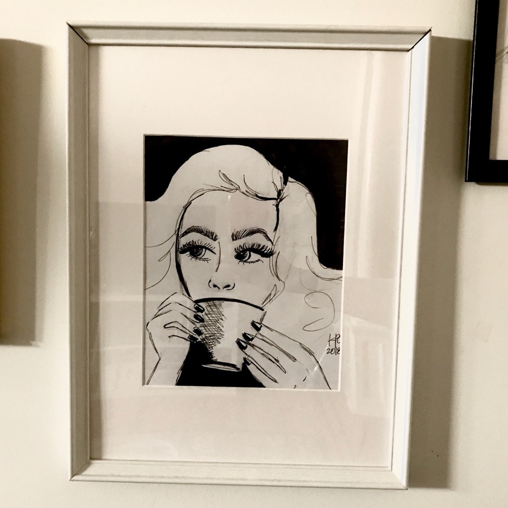 Lady in Café Portrait ☕️